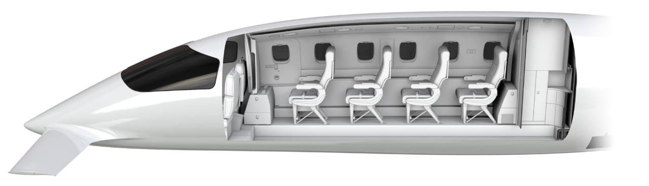 Aircraft cabin - luxury configuration